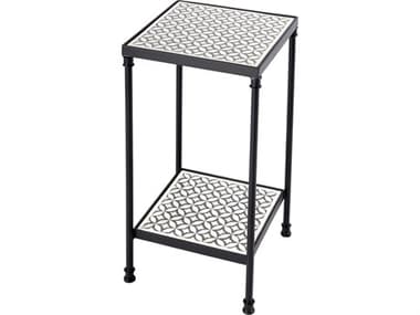Butler Lana Square Resin Gray Bone Inlay End Table BT5785321