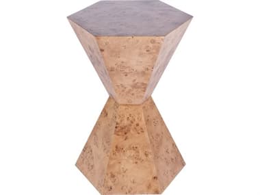 Butler Billie Hexagon Wood Traditional Burl End Table BT5788442