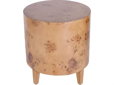 Butler Billie Round Wood Traditional Burl End Table BT5789442