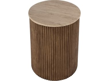 Butler Ruby Round Stone Natural End Table BT5813312