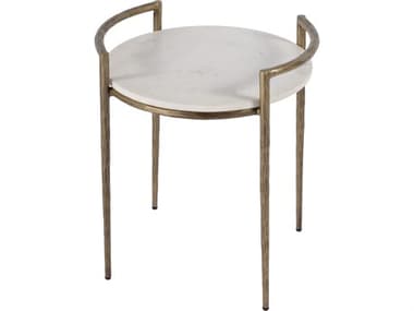 Butler Madlyn Round Marble And Metal End Table BT5821389