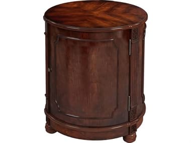 Butler Thurmond Round Wood Cherry End Table BT584024