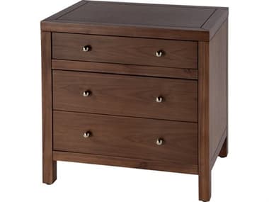 Butler Nora 3-Drawers Brown Acacia Wood Nightstand BT5848489