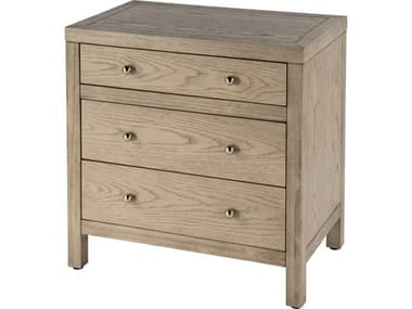 Butler Nora 3-Drawers Natural Acacia Wood Nightstand BT5848492
