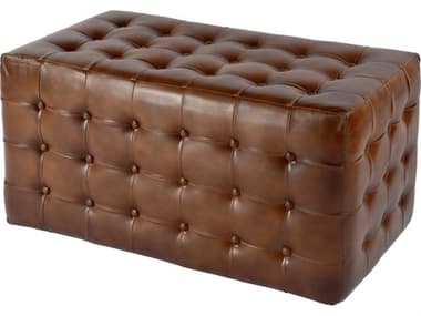 Butler Kingston Brown Leather Accent Bench BT5881344