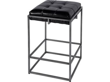 Butler Dudley Black Leather Counter Stool BT5885034