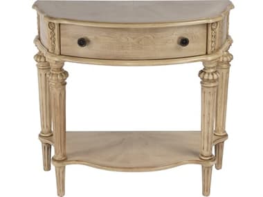 Butler Halifax Demilune Wood Antique Beige Console Table BT589424