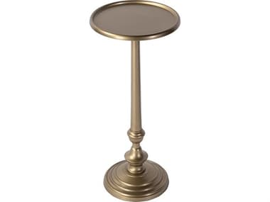 Butler Astoria Round Metal Antique Gold End Table BT5922226