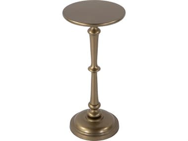 Butler Alisa Round Metal Antique Gold End Table BT5929226