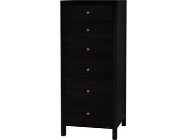 Butler Nora 6-Drawers Black Acacia Wood Dresser BT5942451