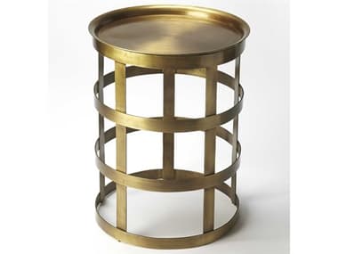 Butler Regis Round Metal Industrial Chic End Table BT6118330