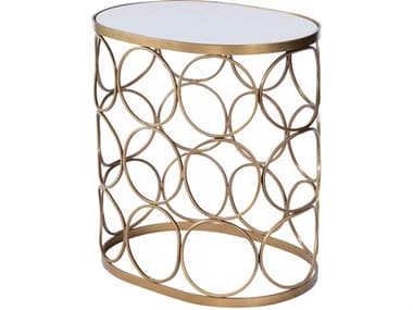 Butler Talulah Oval Marble Metalworks End Table BT6123025