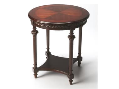 Butler Hellinger Round Wood Cherry End Table BT6162024