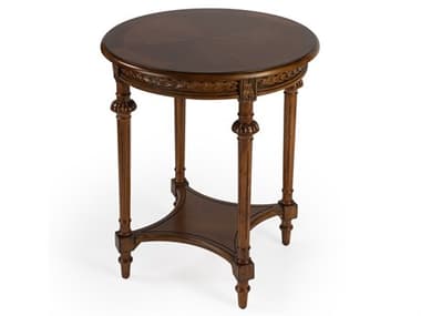 Butler Hellinger Round Wood Olive Ash End Table BT6162101
