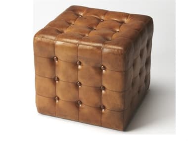 Butler Leon Brown Leather Ottoman BT6165344