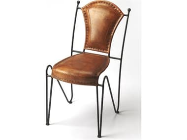Butler Coriander Brown Leather Armless Dining Chair BT6182344
