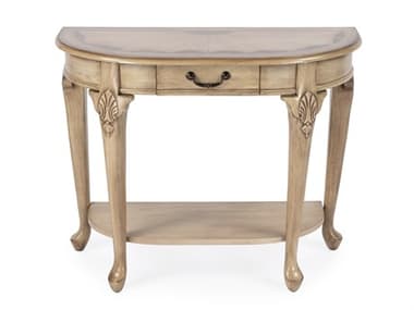 Butler Kimball Demilune Wood Antique Beige Console Table BT653424