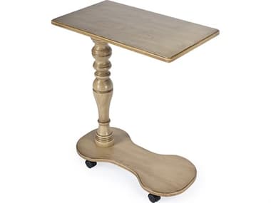 Butler Mabry Rectangular Wood Antique Beige End Table BT7025424