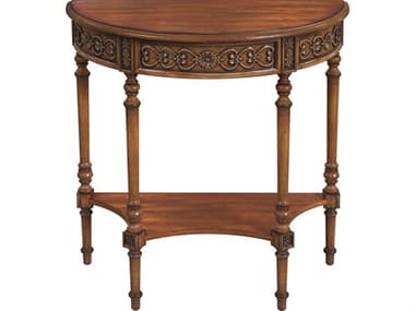 Butler Danelle Demilune Wood Antique Cherry Console Table BT7027011