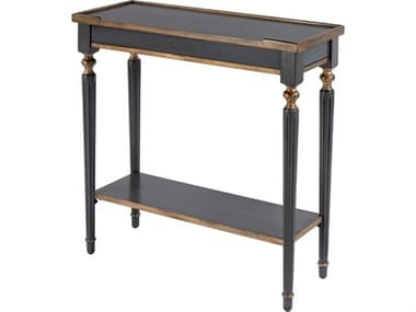 Butler Aubrey Rectangular Wood Royal Pastel Blue Console Table BT7036483