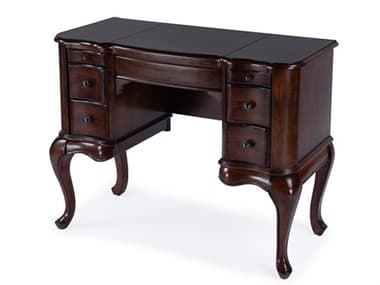 Butler Charlotte Cherry Brown Poplar Wood Valet Desk BT735024
