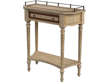 Butler Charleston Demilune Wood Antique Beige Console Table BT883424