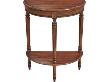 Butler Bellini Demilune Wood Antique Cherry Console Table BT889011