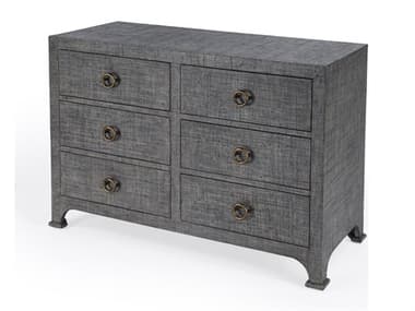 Butler Chatham 6-Drawers Gray Solid Wood Double Dresser BT9149420