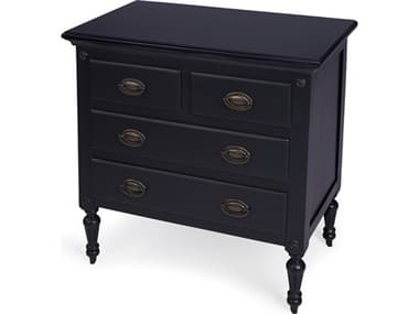 Butler Easterbrook Black Mahogany Wood Accent Chest BT9306295