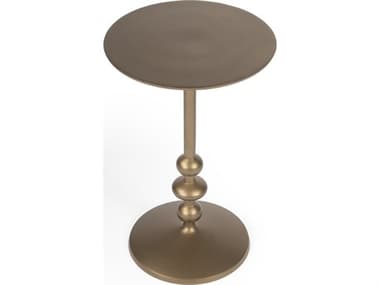 Butler Zora Round Metal Gold Powder End Table BT9340392