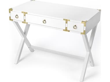 Butler Forster Smooth White Mango Wood Writing Desk BT9341304
