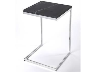 Butler Lawler Square Marble Black Stone End Table BT9349414