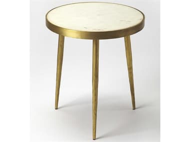 Butler Triton Round Marble Metalworks End Table BT9350025