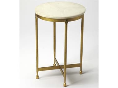 Butler Claypool Round Marble Metalworks End Table BT9351025