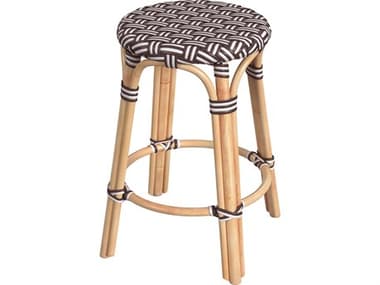 Butler Tobias Burgundy Red Rattan Counter Stool BT9371466