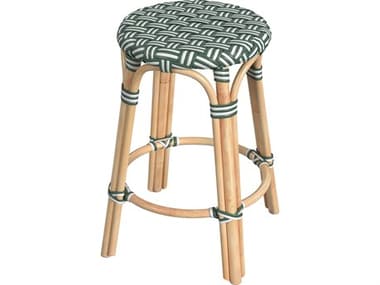 Butler Tobias Emerald Green Rattan Counter Stool BT9371467
