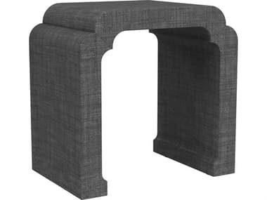 Butler Chatham Rectangular Rattan Charcoal Raffia End Table BT9739420