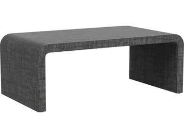 Butler Chatham Rectangular Rattan Charcoal Raffia Coffee Table BT9744420