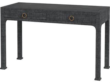 Butler Chatham Charcoal Raffia Gray Solid Wood Writing Desk BT9746420