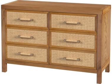 Butler Mesa 6-Drawers Oak Wood Double Dresser BT9751438