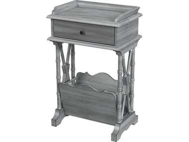 Butler Cummings Rectangular Wood Powder Gray End Table BT999418