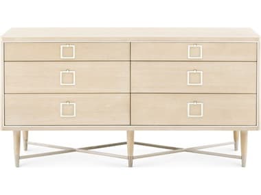 Villa & House Adrian 6-Drawers Brown Ash Wood Double Dresser BUNADR250989