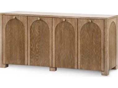 Villa & House 73" Arcadia Oak Wood Soft Glow Beige Sideboard BUNARC4508980884