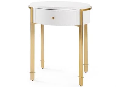 Villa & House Round Wood Vanilla End Table BUNBDM110539