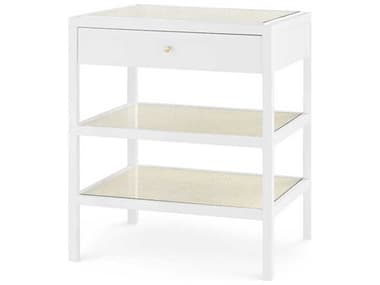 Villa &amp; House Rectangular Glass Vanilla End Table BUNCAA11009