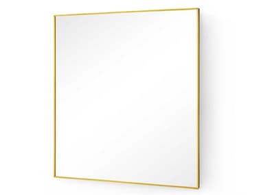 Villa & House Clarence Polished Brass 15'' Square Wall Mirror BUNCLN65079