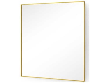 Villa & House Clarence Polished Brass 29'' Square Wall Mirror BUNCLN69079