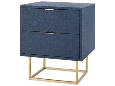 Villa & House Cubik 2 - Drawer Rectangular Blue Steel End Table BUNCUB1205198