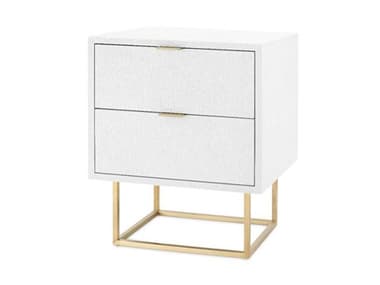 Villa & House Cubik 2 - Drawer Rectangular Chiffon White End Table BUNCUB1205199