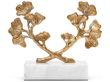 Villa &amp; House Gold Leaf Ginko Statue BUNGIN700808